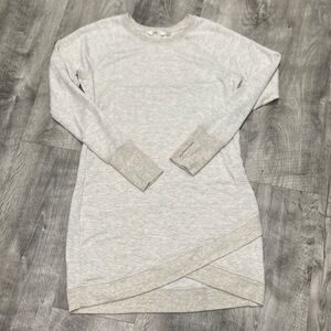 Oatmeal/Cream Long Sleeve Sweater Dress